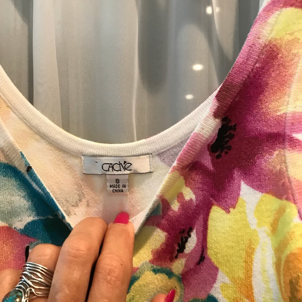 🤑🤑NWOT CACHE KNIT TOP - Picture 4 of 5